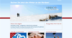 Desktop Screenshot of nordsee-winter.hotel-hinrichs.de
